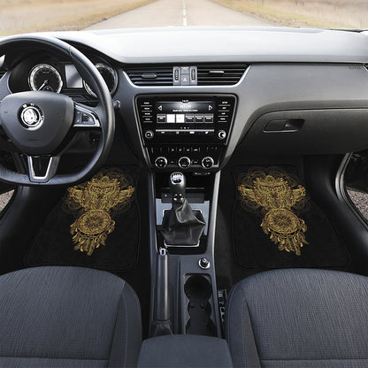 Spiritual Owl With Dreamcatcher Print Front Car Floor Mats