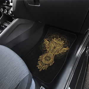 Spiritual Owl With Dreamcatcher Print Front Car Floor Mats