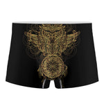 Spiritual Owl With Dreamcatcher Print Men's Boxer Briefs