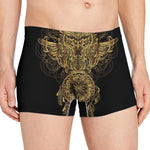 Spiritual Owl With Dreamcatcher Print Men's Boxer Briefs