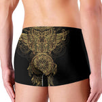 Spiritual Owl With Dreamcatcher Print Men's Boxer Briefs