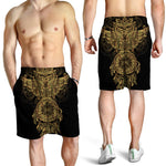 Spiritual Owl With Dreamcatcher Print Men's Shorts