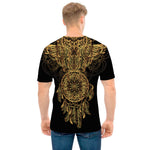 Spiritual Owl With Dreamcatcher Print Men's T-Shirt