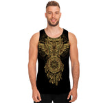 Spiritual Owl With Dreamcatcher Print Men's Tank Top