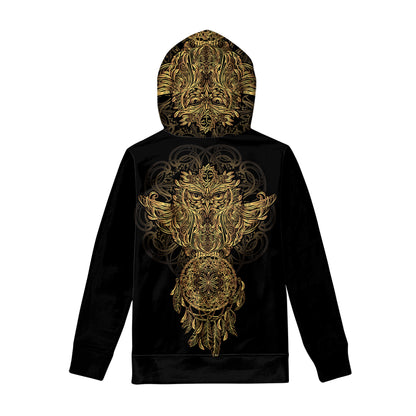 Spiritual Owl With Dreamcatcher Print Pullover Hoodie