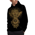 Spiritual Owl With Dreamcatcher Print Pullover Hoodie