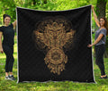Spiritual Owl With Dreamcatcher Print Quilt