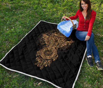 Spiritual Owl With Dreamcatcher Print Quilt