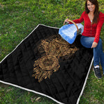 Spiritual Owl With Dreamcatcher Print Quilt