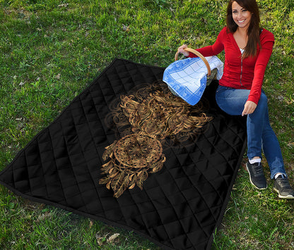 Spiritual Owl With Dreamcatcher Print Quilt
