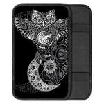 Spiritual Owl With Sun And Moon Print Car Center Console Cover