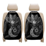 Spiritual Owl With Sun And Moon Print Car Seat Organizers