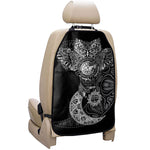 Spiritual Owl With Sun And Moon Print Car Seat Organizers