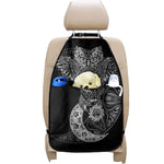Spiritual Owl With Sun And Moon Print Car Seat Organizers
