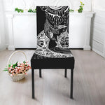 Spiritual Owl With Sun And Moon Print Dining Chair Slipcover