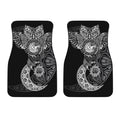 Spiritual Owl With Sun And Moon Print Front Car Floor Mats