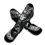 Spiritual Owl With Sun And Moon Print Muay Thai Shin Guard