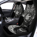 Spiritual Owl With Sun And Moon Print Universal Fit Car Seat Covers