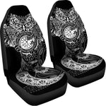 Spiritual Owl With Sun And Moon Print Universal Fit Car Seat Covers