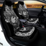 Spiritual Owl With Sun And Moon Print Universal Fit Car Seat Covers
