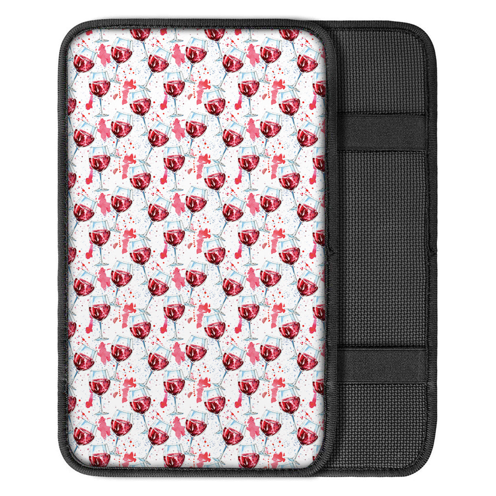 Splash Wine Pattern Print Car Center Console Cover