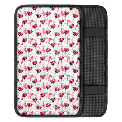 Splash Wine Pattern Print Car Center Console Cover