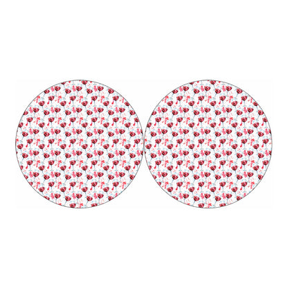 Splash Wine Pattern Print Car Coasters