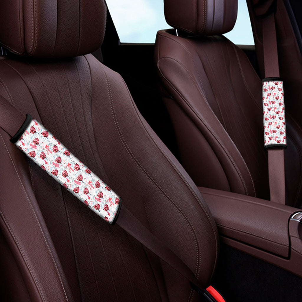 Splash Wine Pattern Print Car Seat Belt Covers