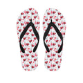 Splash Wine Pattern Print Flip Flops