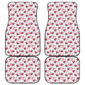 Splash Wine Pattern Print Front and Back Car Floor Mats