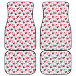 Splash Wine Pattern Print Front and Back Car Floor Mats