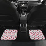 Splash Wine Pattern Print Front and Back Car Floor Mats