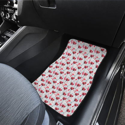 Splash Wine Pattern Print Front Car Floor Mats