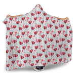 Splash Wine Pattern Print Hooded Blanket