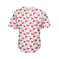 Splash Wine Pattern Print Men's Baseball Jersey