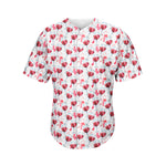 Splash Wine Pattern Print Men's Baseball Jersey