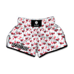 Splash Wine Pattern Print Muay Thai Boxing Shorts