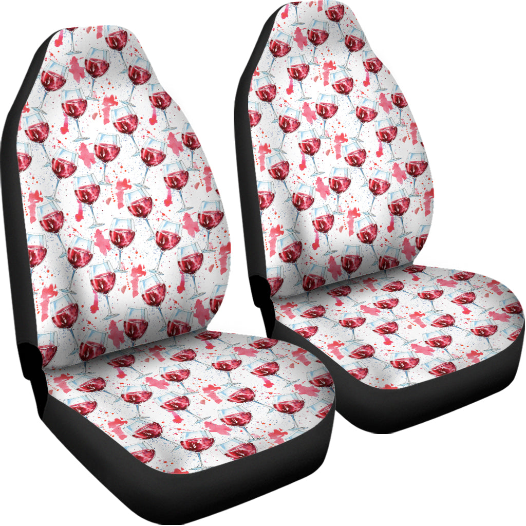 Splash Wine Pattern Print Universal Fit Car Seat Covers