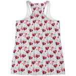 Splash Wine Pattern Print Women's Racerback Tank Top