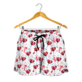 Splash Wine Pattern Print Women's Shorts