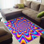 Splashing Colors Moving Optical Illusion Area Rug GearFrost