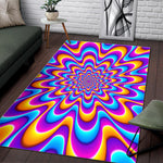 Splashing Colors Moving Optical Illusion Area Rug GearFrost