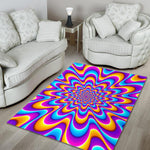 Splashing Colors Moving Optical Illusion Area Rug GearFrost