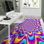 Splashing Colors Moving Optical Illusion Area Rug GearFrost