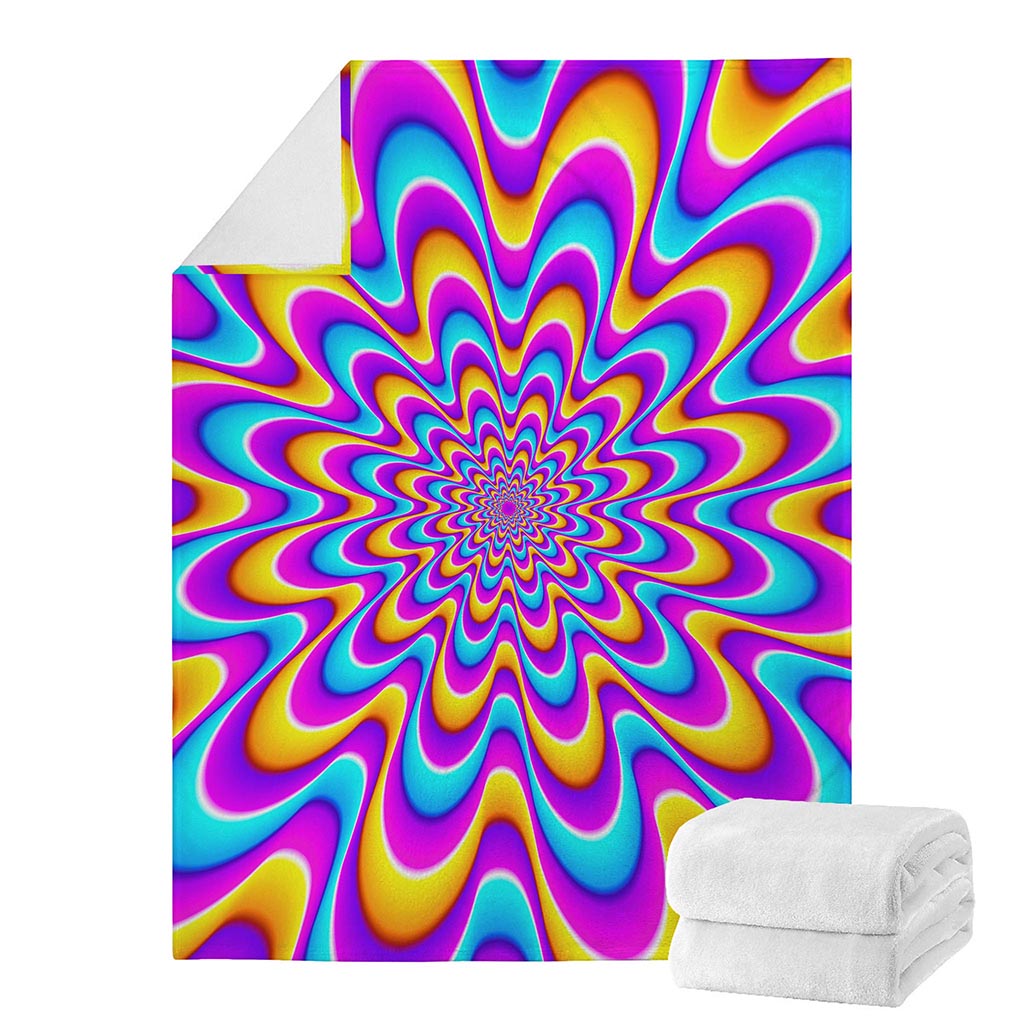 Splashing Colors Moving Optical Illusion Blanket