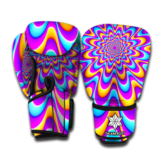 Splashing Colors Moving Optical Illusion Boxing Gloves