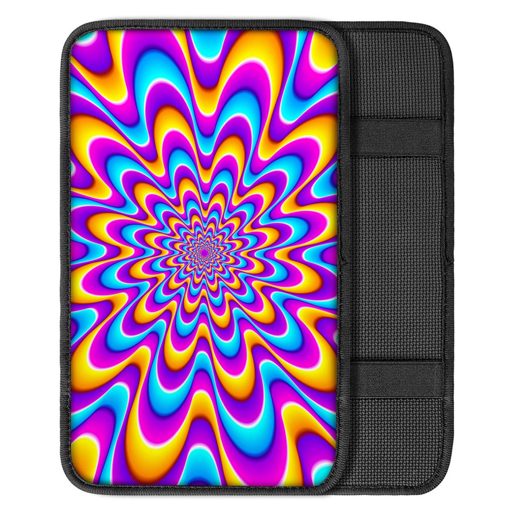 Splashing Colors Moving Optical Illusion Car Center Console Cover