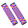 Splashing Colors Moving Optical Illusion Car Seat Belt Covers