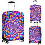 Splashing Colors Moving Optical Illusion Luggage Cover GearFrost