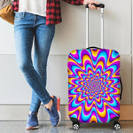 Splashing Colors Moving Optical Illusion Luggage Cover GearFrost